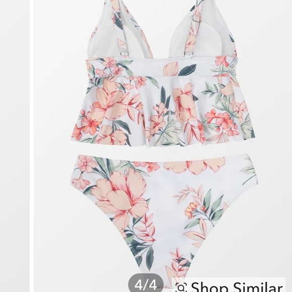 Floral Ruffle Tankini - Picture 3 of 8